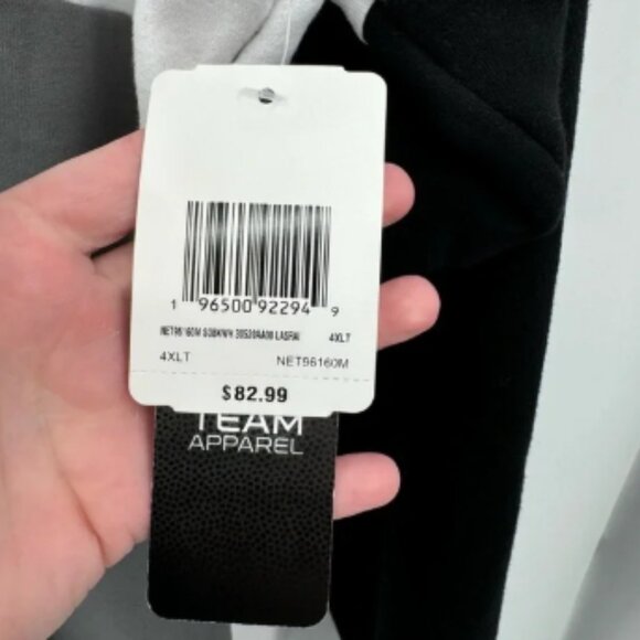 New Era Unisex Adult 4XLT Oakland Raiders‎ NFL Fan Apparel Hoodie Pullover NWT - Picture 5 of 8